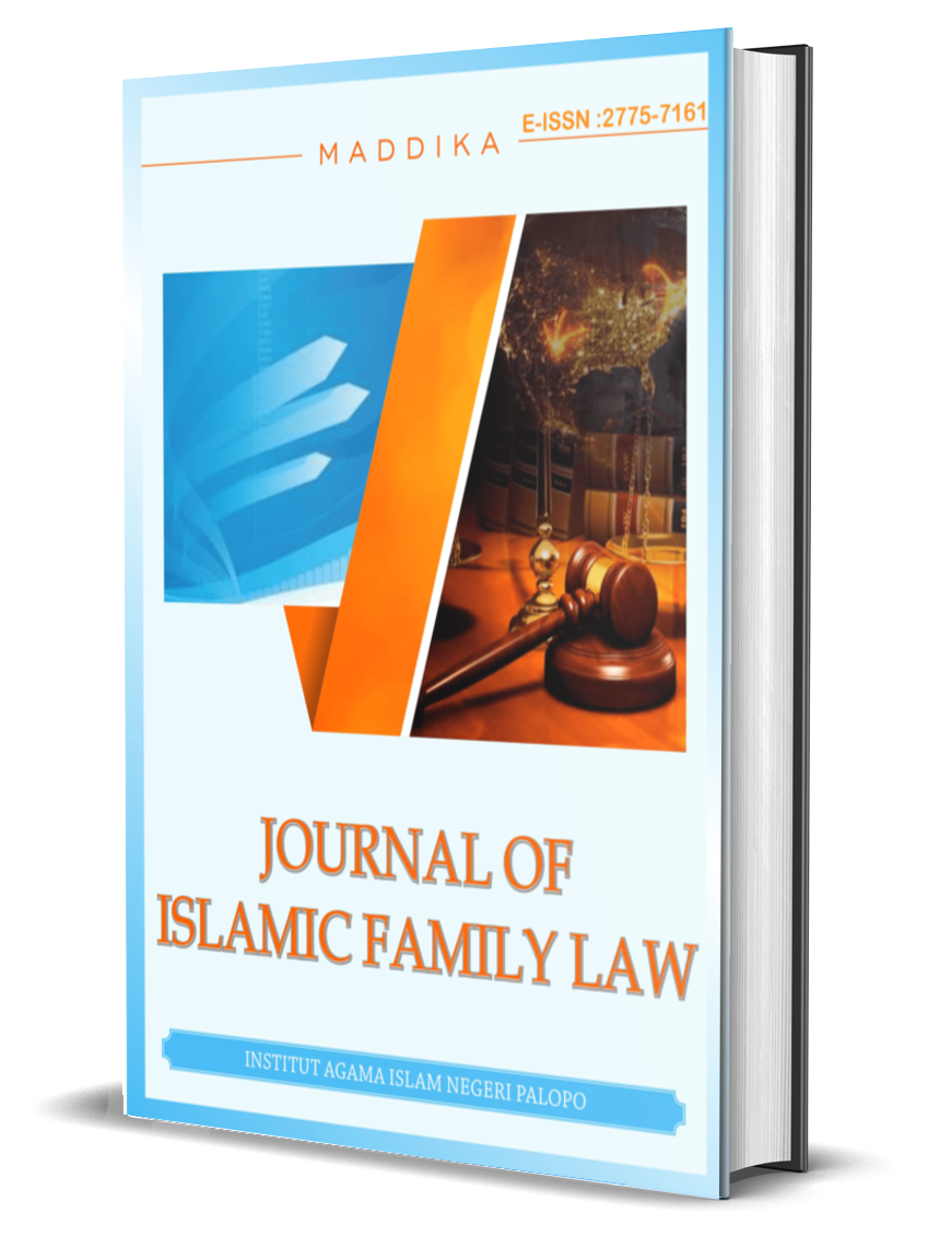 					View Vol. 6 No. 1 (2025): Maddika: Journal Of Islamic Family Law
				