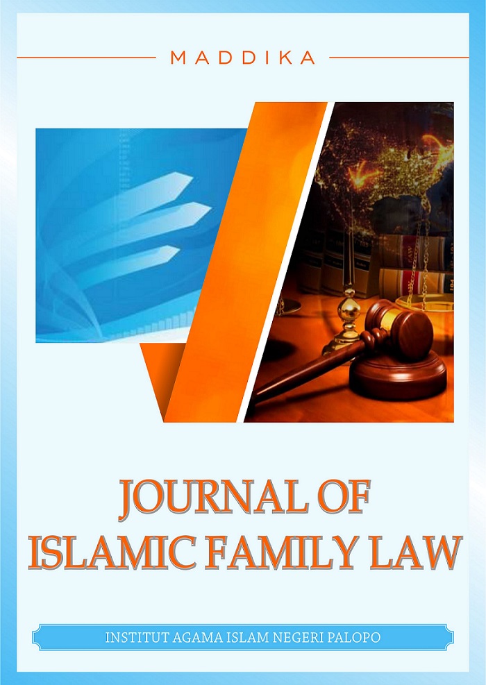 					View Vol. 6 No. 2 (2025): Maddika: Journal Of Islamic Family Law
				