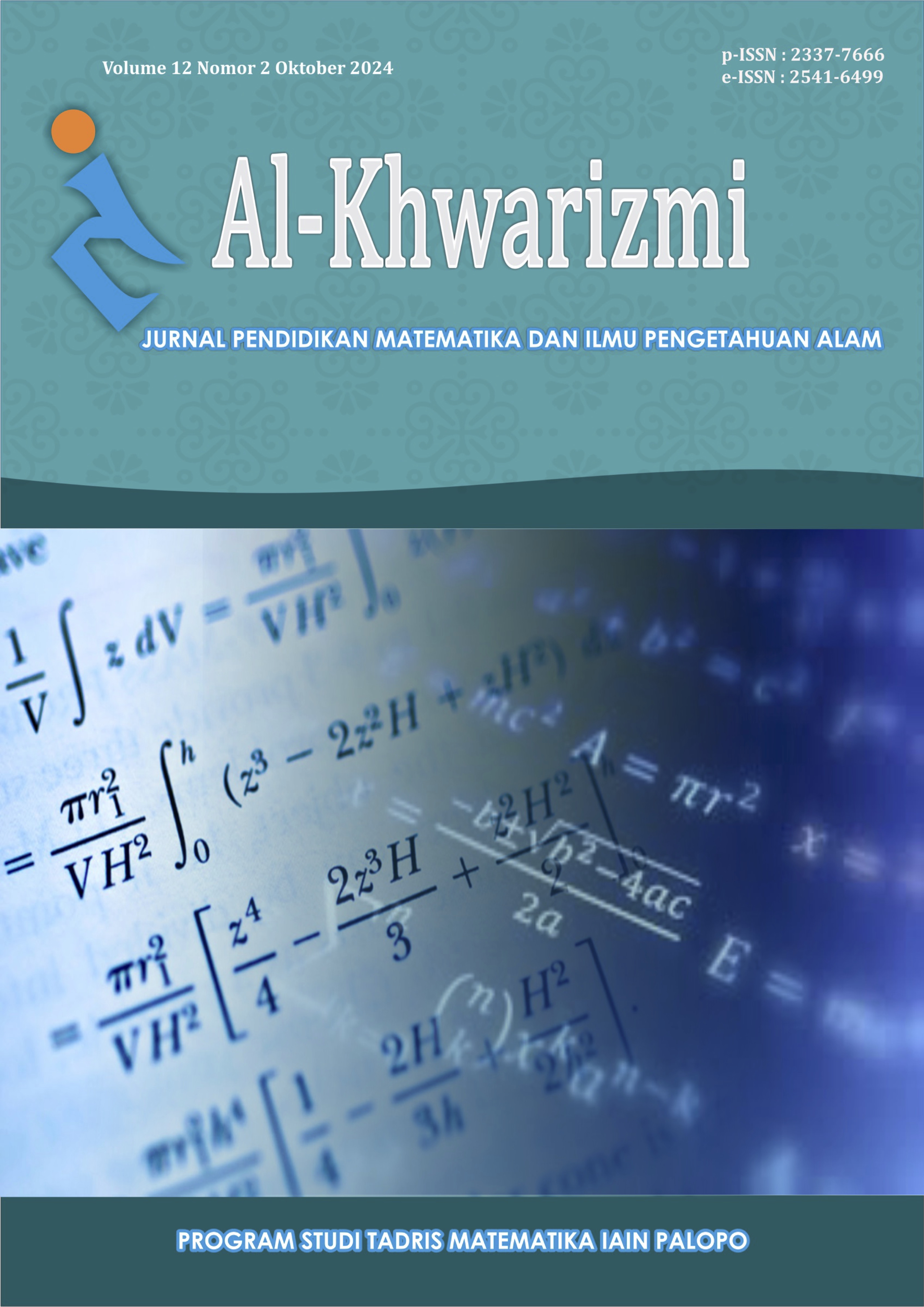 					View Vol. 12 No. 2 (2024): Al-Khwarizmi : Jurnal Pendidikan Matematika dan Ilmu Pengetahuan Alam
				