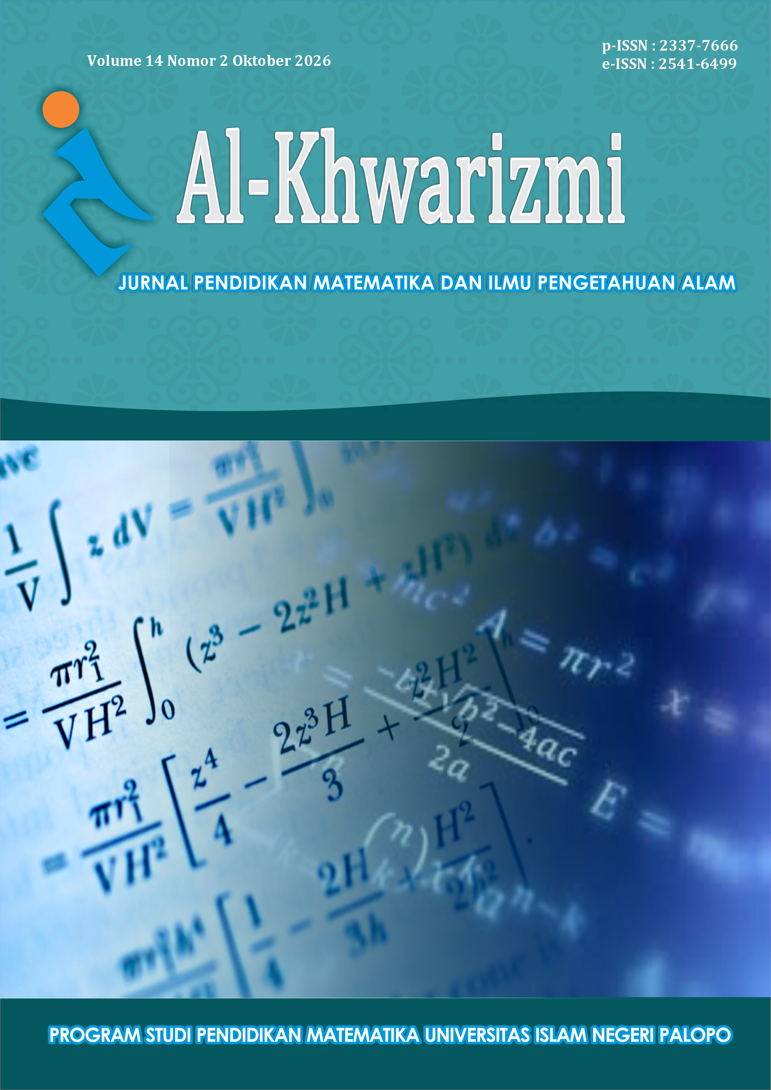 					View Vol. 14 No. 2 (2026): Al-Khwarizmi : Jurnal Pendidikan Matematika dan Ilmu Pengetahuan Alam
				